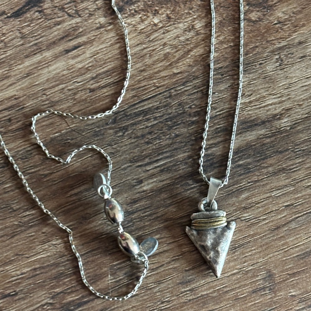Alex and Ani Silver Necklace with Gold Accents